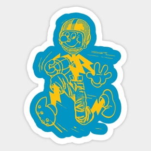 Bolt - Chargers Football Mascot Yellow Sticker